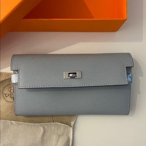 Baby Blue Leather wallet